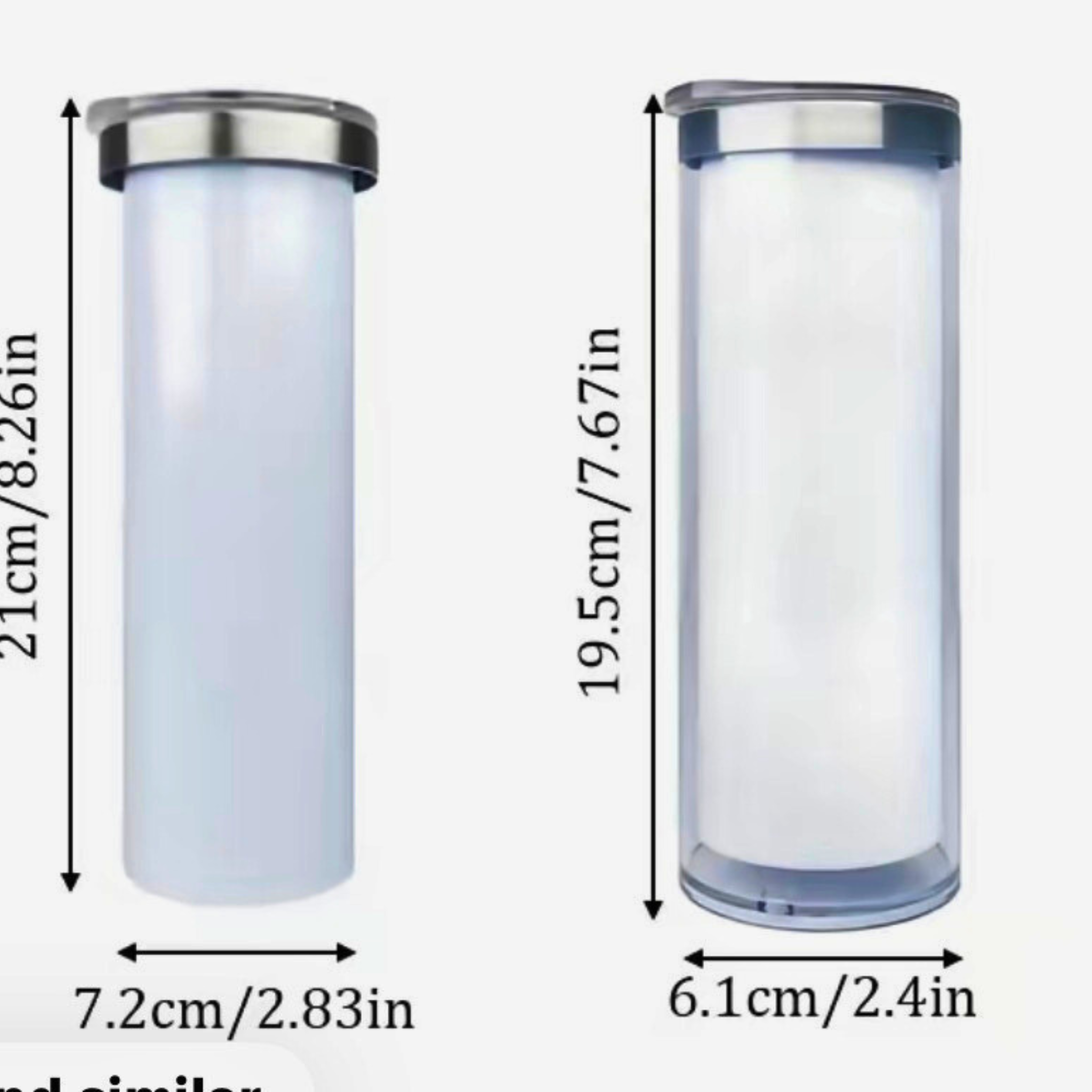 20 oz Stainless Steel Hot/Cold Snowglobe
