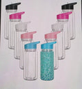 10oz Plastic Snow Globe Tumbler for Kids. Leak proof doubled wall.